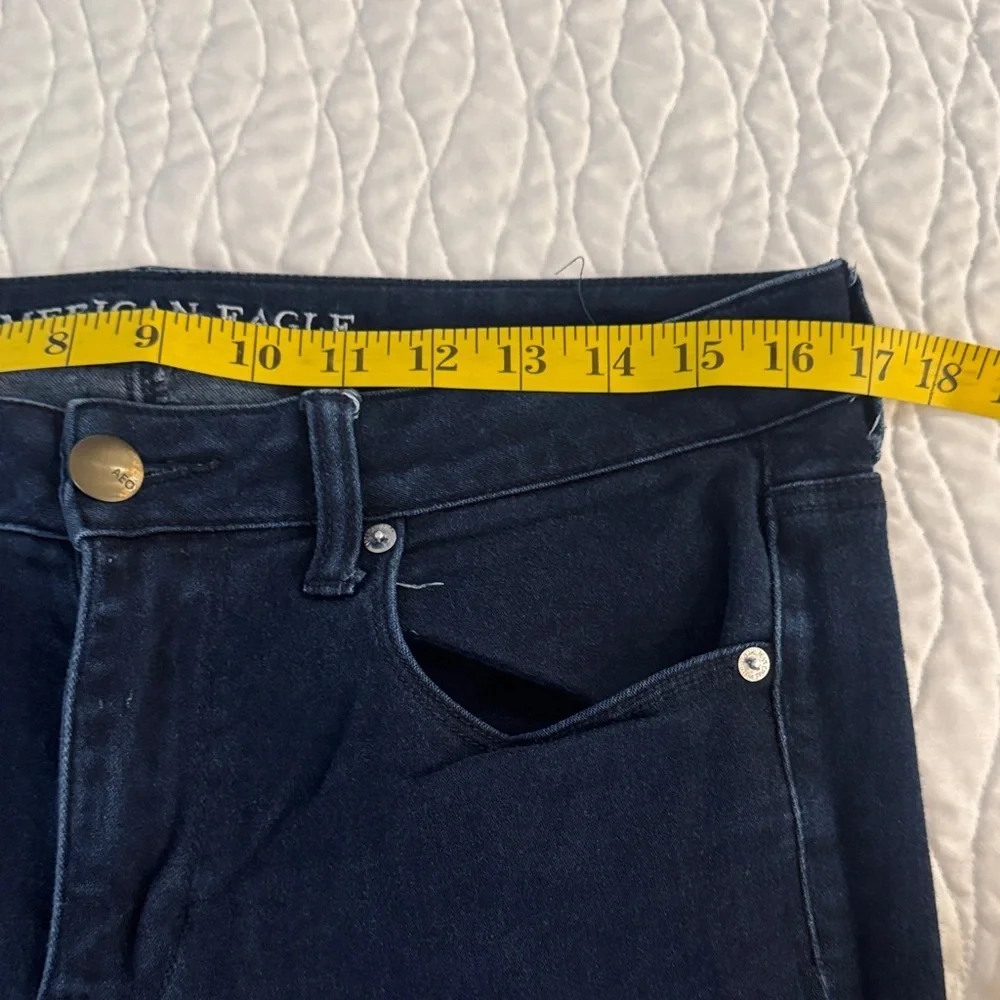 American Eagle Outfitters Women's Dark Blue Skinny Jeans